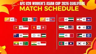 Qualifiers: Match Schedule | AFC U20 Women's Asian Cup 2026.
