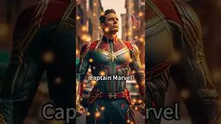 Marvel characters gender swap generated using AI #shor