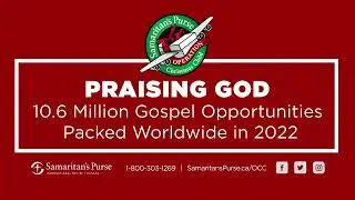 2022 Operation Christmas Child Shoebox Number Announcement