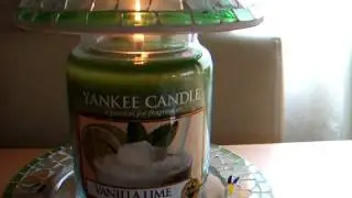 Восковой бассейн из одеяла-носка Yankee Candle. Как предотвратить образование туннелей. Ваниль и лайм.