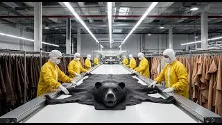 Inside the Bear Leather Factory &mdash; How Synthetic Bear Hide Becomes Luxury Material (Full Process)