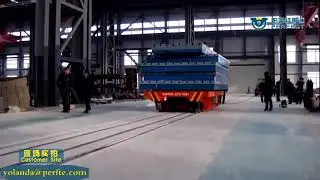 China rolling mill slab handling rail transfer cart factory