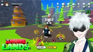 ESSE VAI SER o MELHOR SIMULATOR DE ANIME no ROBLOX... ANIME LANDS SIMULATOR