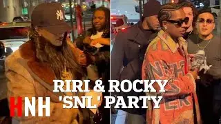 . Rihanna Celebrates A$AP Rocky's SNL Performance at Glitzy Afterparty