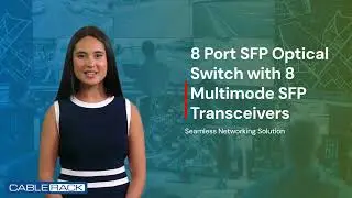 8 Port SFP Optical Switch with 8 Multimode SFP Transceivers