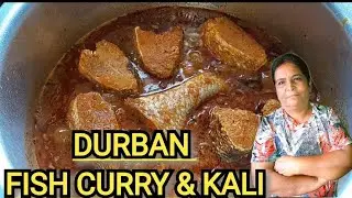 HOW I COOK DURBAN FISH CURRY USING STEENBRAS + HOW TO COOK PAP ( KALI/SANGATI). #durbanfishcurry