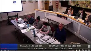 Select Board / Wastewater Information Session 6/2/25