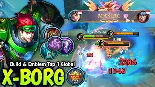 X BORG JUNGLER WITH NEW OP BUILD & EMBLEM ALMOST SAVAGE!! - BUILD TOP 1 GLOBAL X BORG