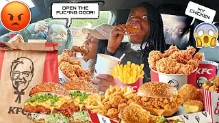 LOCKING MY FAMILY OUT THE CAR AND EATING THEIR  KFC.... ((MUST WATCH)) part 2