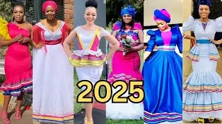 Stunning South Africa Sepedi Traditional Attire for Wedding|Elegant Makoti Dresses & Couple Outfits