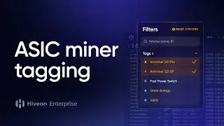 Smart ASIC miner categorization at scale: Tags in Hiveon Enterprise