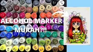 DELI ALCOHOL MARKER, JOYKO DRAWING PEN REVIEW + MAKING ART! || Julitasuu