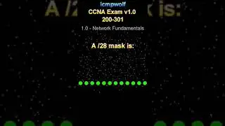 Cisco CCNA: What is the subnet mask for a /28 CIDR? - icmpwolf