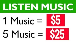 Make $5.00+ Every MUSIC You Listen (FREE) - Make Money Listening To Music