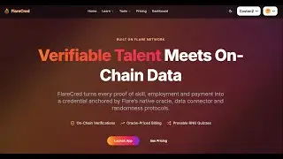 FlareCred Demo &ndash; On-Chain Resumes, Skill NFTs, Verified Hiring and Paid Plans on Flare Network