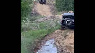 One of the many obstacles at Bronco Off-Roadeo.￼