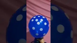 PURPLE POLKA DOT BALLOON INFLATION AND DEFLATION!!!