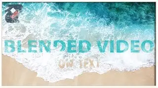 Blended video text effect in Filmora