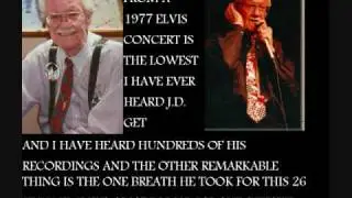 J.D. SUMNERS LOWEST NOTE
