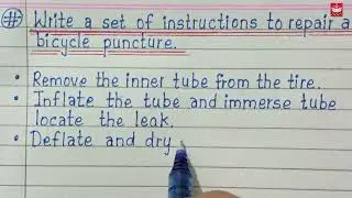 Write a set of instructions to repair a bicycle Puncture