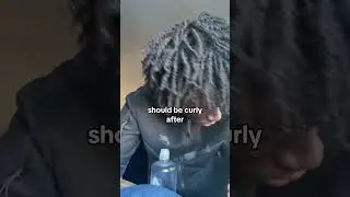 Curly Freeform Dreads Tutorial 🔥 #freeform #hair #freeformlocs #freeformdreads #haircut #hairstyle