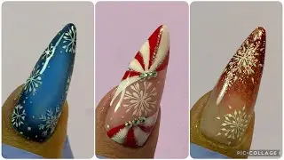 3 Easy Christmas Nail Art Designs 2026 🎄 Cute Winter Holiday Tutorial for Beginners