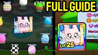 ALL EGG HUNT LOCATIONS On Bubble Gum Simulator Infinity!!!