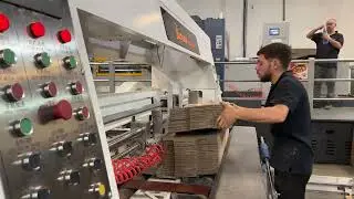 Corrugated Boxes Folder Gluer Machine | Automatic Carton Folding & Gluing Line