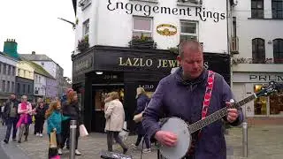 Robin Hey Busking in Galway Ireland - Memories of Tenerife (Original Song)