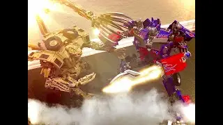 Transformers, (stop motion)-Optimus Prime vs Bonecrusher.