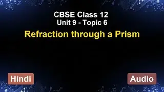 Unit 9 – Refraction through a Prism | CBSE 12th (Hindi) | The 5-Minute Teacher