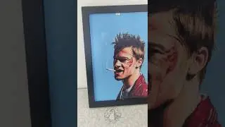 Quadros Decorativo Tyler Durden - Clube da Luta Com Moldura A4 21x30