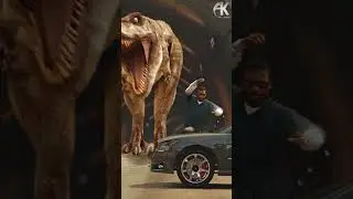 Jurassic Park in GTA 5 | T-Rex Attack on Franklin | Dinosaur in GTA 5 | @editor_amjadkhan