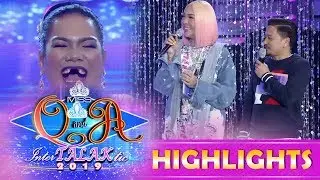 It's Showtime Miss Q and A: Vice and Jhong is fond of Dhar Lhea 1/4 Cordez' kinds of laughter