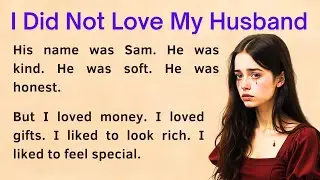I Did Not Love My Husband ✅ Emotional Love Story ✅ Improve Your English