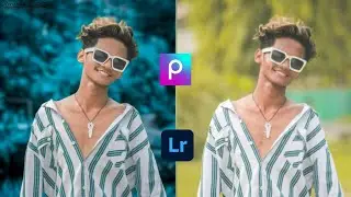 Cyan Colour tone Background edit ❤️🔥 PicsArt and lightroom photo edit 😊