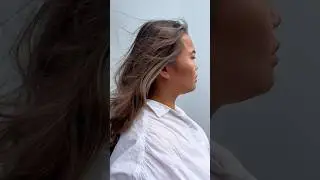 Hvite striper i et Asiatisk brunsort h&aring;r👩🏻&zwj;🦳
