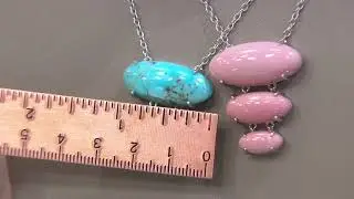 Generation Gems Sterling Silver 3-Stone Gemstone Necklace on QVC