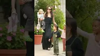 Angelina Jolie&rsquo;s Heartwarming Walk with Her Children | Pure Family Vibes#Hollywood #hollywoodstar