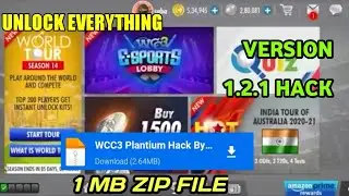 WCC3 Version 1.2.1 Hack | WCC3 Version 1.2.1 Mod Apk | WCC3 Everything Unlock Hack