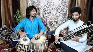 Tabla solo in 8.75 beat cycle (paune 9 matra) by Siddharth chakraborty (banaras gharana)