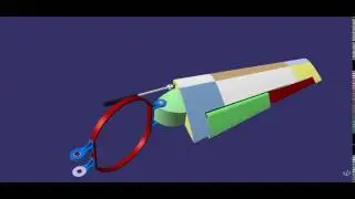 Variable-sweep wing in 3D. 1st video