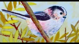 Tail tit pastel crayon by Unison Colour