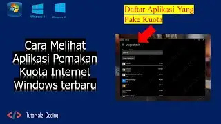 Cara Melihat Aplikasi yang Banyak Memakan Kuota  di Laptop atau Komputer Windows