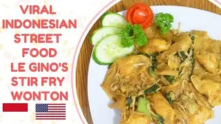 VIRAL Resep Pangsit Goreng Le Gino | VIRAL Indonesian Street Food: Le Gino's Wonton Stir Fry Recipe