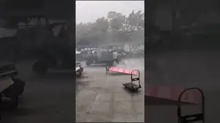 In such extreme weather with fierce winds and heavy rain it s best not to go out if you do