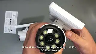 Outdoor Motion Sensor Solar Powered Wireless Fake Camera Brightest Floodlights Spot Lighting （2pcs）