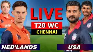 🔴 Live: USA vs NED Live Match Today, 21st T20I, T20 World Cup 2026, Live Cricket Scores & Commentary