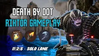 DEATH BY D.O.T. - Riktor Solo Lane Gameplay | Predecessor Stress Test
