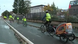 M&acirc;con : le V&eacute;lo bus, un ramassage scolaire innovant